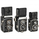 3部早期的Rolleiflex TLR相机