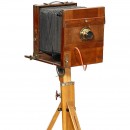 18 x 24 cm 旅行相机带三角架       1895年前后