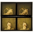 裸体人像立体彩色摄影胶片2张, 约1910年