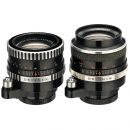 2支不同的爱克山泰镜头2 Exakta Lenses Biometar (Various)