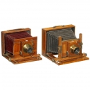 2台可折叠相机, 约1900年