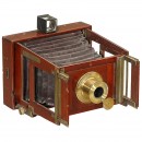 木质分叉式皮腔相机, 约1885年