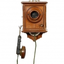 挂墙式电话机Siemens & Halske M89    1895年前后