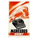 打字机海报Mercedes     1937年