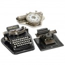 3台玩具打字机 (3 German Toy Typewriters)
