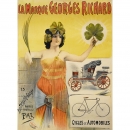 早期的汽车广告宣传画Georges Ri chard, 约1895年