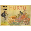 法国汽车广告宣传画Hur tu, 约1905年