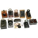 9台检波收音机和配件 1920/30年