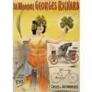 早期Georges Richard汽车广告海报, 约1895年