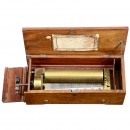 一次旋转可播放两首乐曲的瑞士滚筒音乐盒, 约1850年