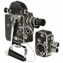 2 Bolex Double-Eight Movie Cameras and Accessories, c. 1962