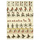 13 Zoetrope Strips, c. 1870