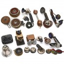 Group of Early Telephone Handsets and Accessories, c. 1910