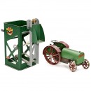 Structo Tractor Farm Toy and Hopper Loader, from 1930