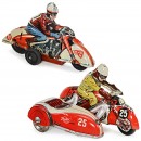 2 Racing Motorbikes by Huki, c. 1955
