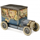 Santa Claus Biscuit Tin Vintage Car, c. 1920