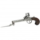 Flintlock Pistol with Bayonet, c. 1800