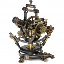 Large German Double Telescope Transit Theodolite by Hildebrand, 