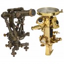 2 Brass Theodolites, c. 1900