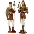 2 German Fairground Organ Figures, c. 1910