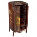 Disc-Storage Cabinet with Rockwood Decoration