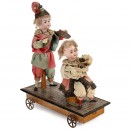 Jester and Musician Pull Toy, c. 1900