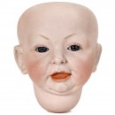 Large Bisque Character Doll Head by Kämmer & Reinhardt, from 190