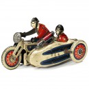 SFA – Paris French Penny Toy Military Motorcycle, c. 1930