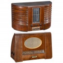 2 Stylish English Radio Receivers, c. 1950