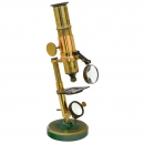 French Compound Monocular Microscope, c. 1870