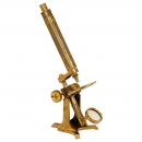 English Brass Microscope by William Ladd