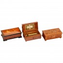 3 Musical Boxes by Thorens, 1940 onwards