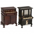 2 Musical Cigarette-Dispensers in the Form of Miniature Harmonia