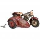 Motorcycle with Sidecar by Drukov, c. 1950