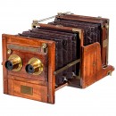 Mahogany Tailboard Stereo Camera by Meagher, c. 1860