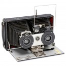 Hüttig Ideal Stereo Camera (9 x 18 cm), c. 1905