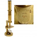 Very Early Microscope by Carl Zeiss, c. 1874