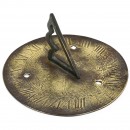 English Brass Plate Sundial, 19th Century