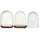 3 Oval Glass Domes