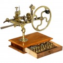 Clockmaker's Wheel-Cutting Machine with Accessories, c. 1900