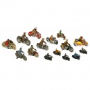 15 Small Toy Motorcycles, 1940 onwards