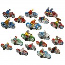 18 Tin Litho Toy Motorbikes, 1975 onwards
