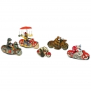 5 Tin Toy Motorcycles, 1960 onwards