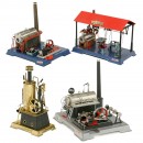 4 Wilesco Steam Engines