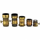 5 Brass Lenses from England