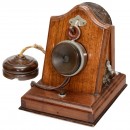 Home Telephone Clock Stand Station, c. 1900