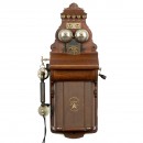 L.M. Ericsson Model AB 520 Wall Phone, 1905