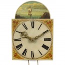 Metal Shield Wall Clock, c. 1850