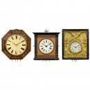 3 Black Forest Clocks, mid 19th Century
