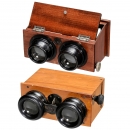 2 Hand Stereo Viewers (6 x 13 and 45 x 107), c. 1915